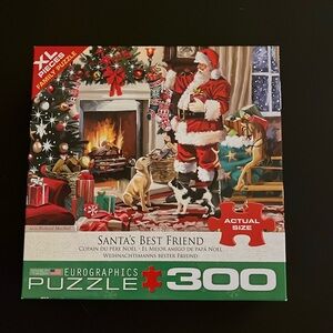 Eurographics SANTA’S BEST FRIEND 300 Piece Jigsaw Puzzle Christmas